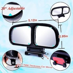 Plastic Glass Blind Spot Mirror with 360 Degree Rear View